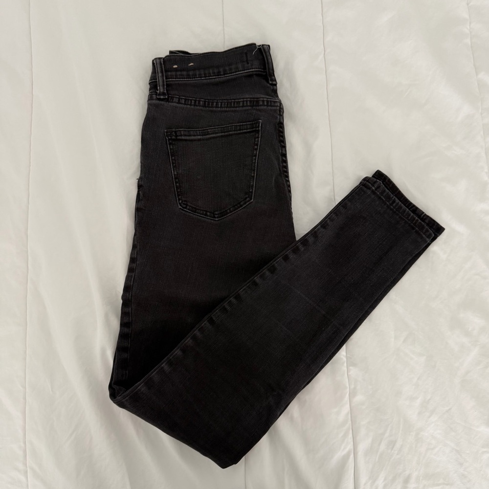 Madewell 9” High-Rise Skinny Black Jeans